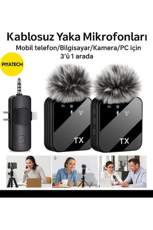 KABLOSUZ MİKROFON Profesyonel Ses Deneyimi & Yüksek Uyumluluk