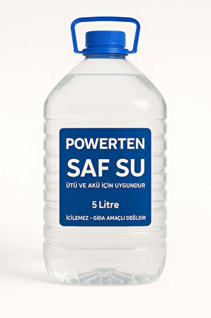 Saf Su 5 Litre | Akü, Ütü ve Buhar Makinesi Uyumlu