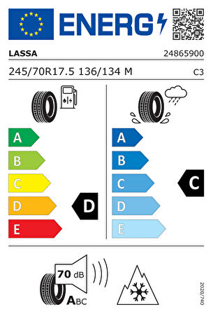 Lassa 245/70R17.5 136/134M M+S Maxiways 100S (Yaz) (2024)