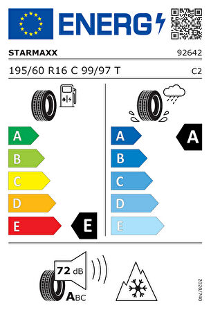 Starmaxx 195/60R16C 99/97T 8Pr Prowin St960   (Kış) (2024)