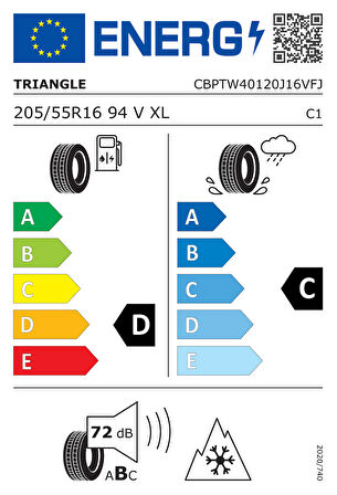 Triangle 205/55R16 94V XL WinterX TW401 (Kış) (2024)
