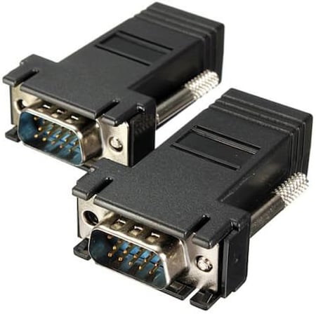Alfais 5059 Rj45 Vga Ekleme Ek 30 Metre Uzatıcı Cat5/6 Monitör Extender (2 Adet)