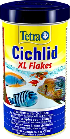 Tetra Cichlid Xl Flakes - Büyük Çiklitler Diğer Büyük Süs Balıkları Için Büyük Pul Şeklinde Balık Ye