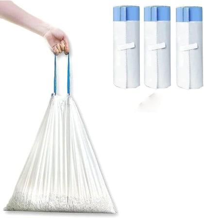 Akıllı Tuvaleti Büzgülü Poşeti 3Lü Seti (3 X 15 Adet, 46 X 50 Mm)