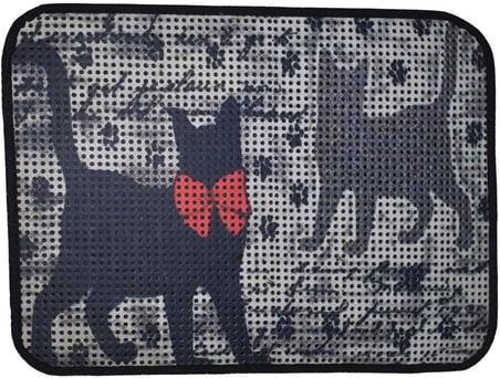 Miapet Elekli Desenli Tuvalet Önü Paspası 60 X 45 Cm Patiler