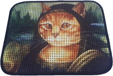 Miapet Elekli Desenli Tuvalet Önü Paspası 60 X 45 Cm Mona
