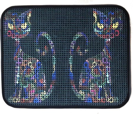 Miapet Elekli Desenli Tuvalet Önü Paspası 60 X 45 Cm Yan Kediler