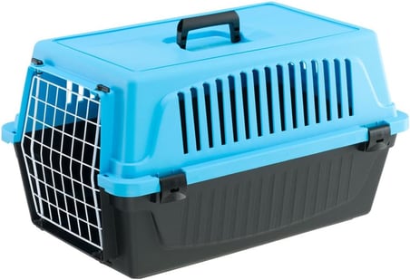 Ferplast Taşıma Kutusu Kedi, Taşıma Kutusu, 8 Kg'A Kadar Küçük Kediler, Kapı Plastik Demir, Havaland