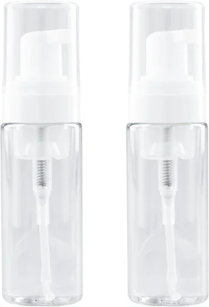 Raynag 2 Paket Şeffaf Plastik Köpüklü Şişe Pompası Seyahat Boyu Sabunluk, 50 Ml / Oz
