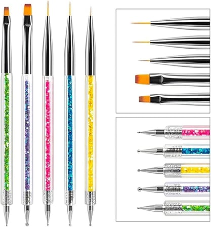 Fontenay Tırnak Süsleme Fırçası, Nail Fırça, Tırnak Desen Fırçası Seti No:2181
