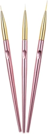 Fontenay Tırnak Süsleme Fırçası Nail Fırça Tırnak Desen Fırçası Seti No:2184 Kahverengi