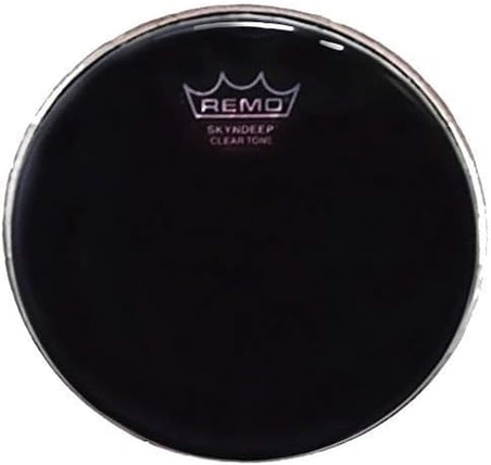 Remo Da-4390-Sd-Sc053 Darbuka Derisi Dx Skyndeep Cleartone 9Inc 38Inc Collar Crimped Hoop Black Smok