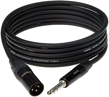 Klotz M1 My206 Trs X Male Xlr Neutrik Uçlu Siyah 1Mt Balanslı Kablo