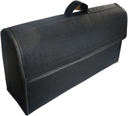 Araç Bagaj Çantası Oto Bagaj Düzenleyicisi Organizer Siyah 50X20X15Cm Su Geçirmez İthal Keçe Kumaş