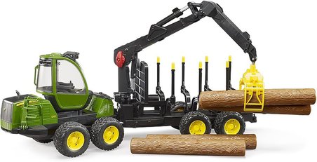 Bruder - John Deere 1210E Kütük Yükleme Nakliye Aracı Ölçekli Model