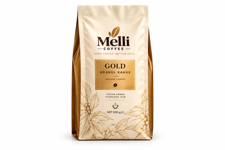 Melli Coffee Gold Granül Kahve 500 g – Çözünebilir Kahve