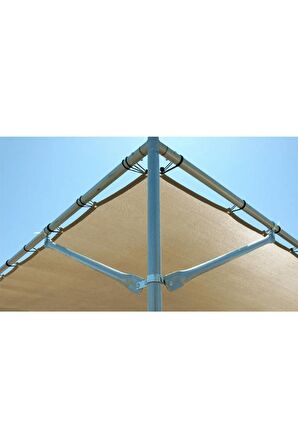 %95 Güneş Geçirmez Gölgelik File, Gölgeleme Tülü, Çit Filesi, Balkon Gölgeliği 10x9 m2 -krem