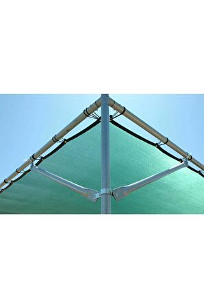 %95 Güneş Geçirmez Gölgelik File, Gölgeleme Tülü, Çit Filesi, Balkon Gölgeliği 16x9 m2 -yeşil