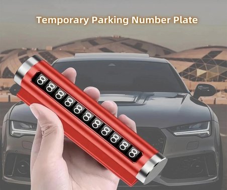 Point Kırmızı Kasa Numara Çevirmeli Araç İçi Telefon Numaratör Park Numarası Numaratör
