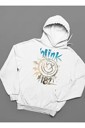Blink-182 Baskılı Unisex Oversize Müzik Grubu Hoodie