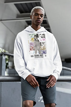 Taylor Swift The Eras Tour Baskılı Unisex Oversize Şarkıcı Hoodie