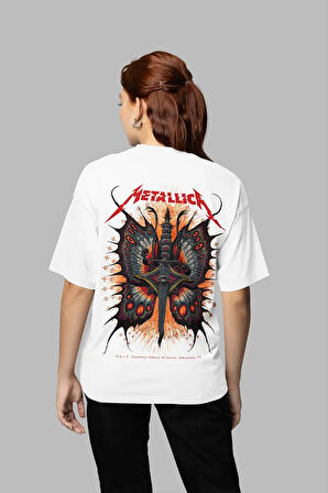 Metallica Rock Metal Unisex Oversize Müzik Grubu Tişört