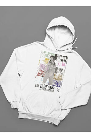Taylor Swift The Eras Tour Baskılı Unisex Oversize Şarkıcı Hoodie