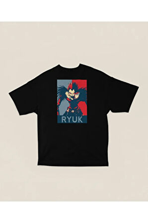 Ryuk Baskılı Unisex Oversize Anime Karakter Tişört