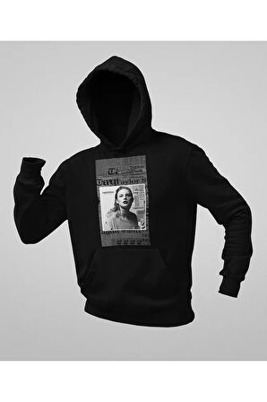Şarkıcı Taylor Swift Baskılı Unisex Hoodie, Oversize Reputation Sweatshirt