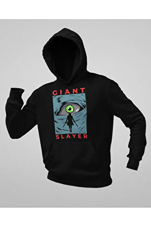 Giant Slayer Baskılı Unisex Oversize Anime Hoodie
