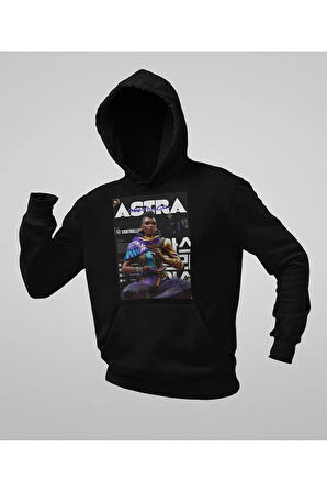 Astra Controller Baskılı Unisex Oversize Vaalorant Hoodie