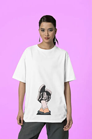 Özel Tasarım Cool Baskılı Unisex Oversize Tişört