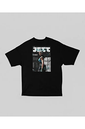 Valorant Jett Karakter Baskılı Unisex Oversize Tişört