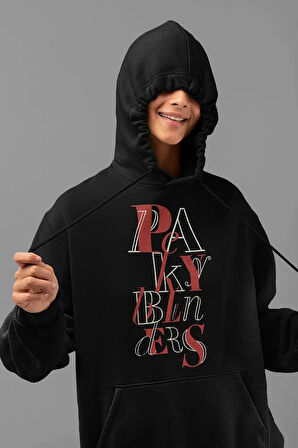 Dizi Peaky Blinders Yazılı Unisex Oversize Hoodie