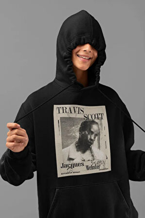Travis Scott Tasarım Unisex Oversize Hoodie