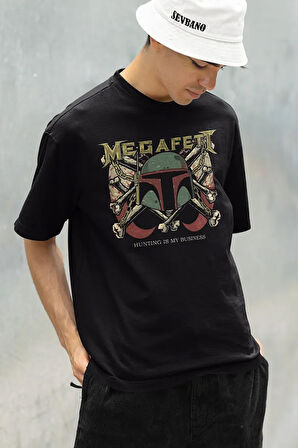 Megadeth Hunting Is My Business Baskılı Unisex Oversize Tişört