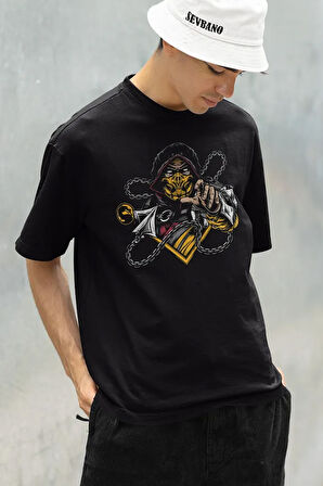 Anime Karakter Baskılı Oversize Unisex Tişört