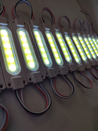 Cob Ledli Su Geçirmez Mercekli Beyaz Neon Parmak Led 10 Adet