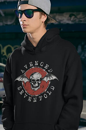 Avenged Sevenfold Baskılı Unisex Oversize Rock Metal Hoodie