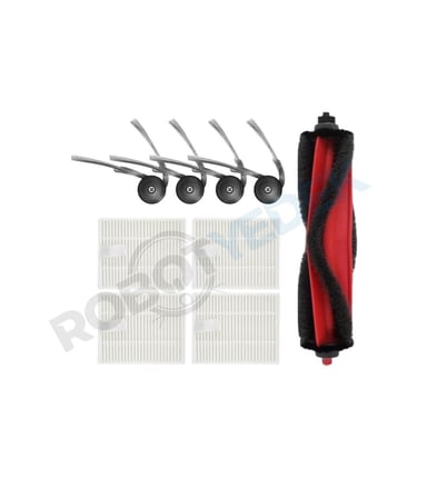 Roborock Q8 ve Q8 Plus RRA0TCP (MAX-PRO DEĞİL!!) Uyumlu Ana Fırça  Hepa Filtre Yan Fırça-9 Adet