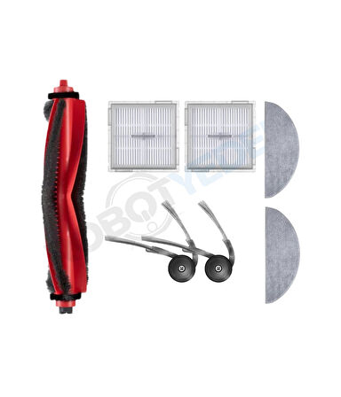 Roborock Q8 Max Pro (2025 Model!) Uyumlu Fırça Hepa Filtre Mop Seti-7 Parça