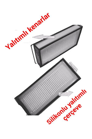Roborock Q5 ve Q8 uyumlu yer süpürme fırçası filtre seti