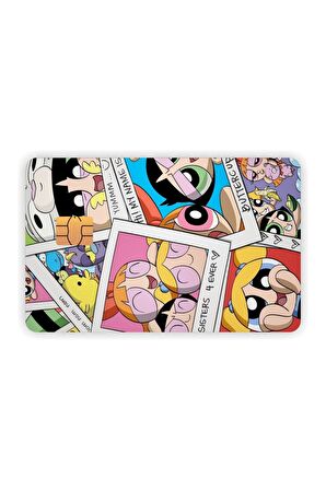 Powerpuff Girls Kart Kaplama Sticker Kart Etiketi 02