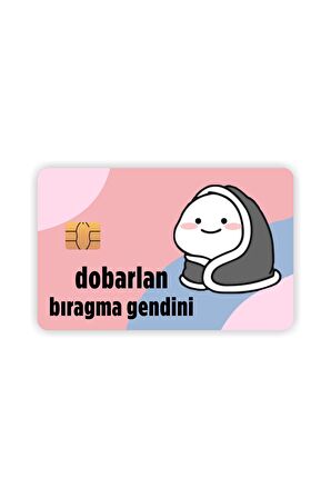 Dobarlan Bırakma Kendini Kart Kaplama Sticker Kart Etiketi