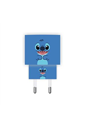 Iphone 20w Şarj Aleti Kaplaması Stitch Şarj Aleti Sticker