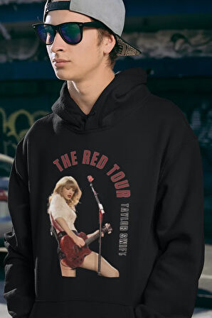The Red Tour Yazılı Unisex Oversize Taylor Swift Hoodie