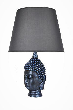 qdec Modern Dizayn Büyük Buda Abajur Cobalt Gri