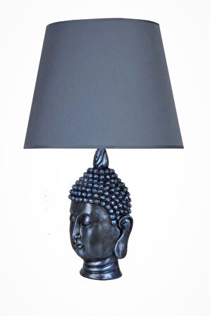qdec Modern Dizayn Büyük Buda Abajur Cobalt Lacivert