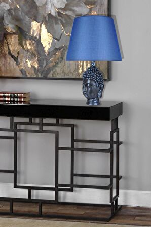qdec Modern Dizayn Büyük Buda Abajur Cobalt Mavi