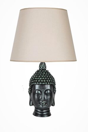 qdec Modern Dizayn Büyük Buda Abajur Yeşil Bej